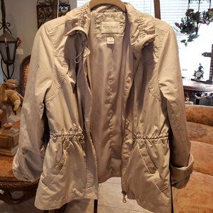 White House Black Market light gray jacket.  Small